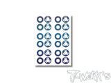 TS-084	3D Graphite AE RC28 Rims Sticker 6set.