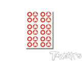 TS-084	3D Graphite AE RC28 Rims Sticker 6set.