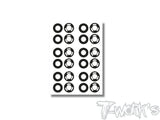 TS-084	3D Graphite AE RC28 Rims Sticker 6set.