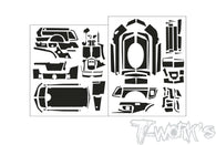 TS-086  3D Graphite Radio Skin Sticker ( For Sanwa MT-R )  6colors