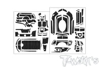 TS-087   Shiny Graphite Sticker ( For Sanwa MT-R )