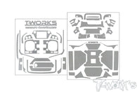 TS-088M    Metal Chrome Radio Radio Skin Sticker ( For FUTABA T32MZ WC )  4 Colors