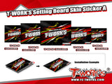 TS-090-A  T-WORK'S Setting Board Skin Sticker A