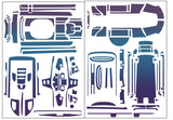 TS-093  3D Graphite Radio Skin Sticker ( For Futaba T10PXR )