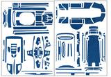 TS-093  3D Graphite Radio Skin Sticker ( For Futaba T10PXR )