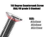 TSS-10DC       3mm x 5/8/12/15mm  110 Degree Countersunk Screw   (8pcs.)