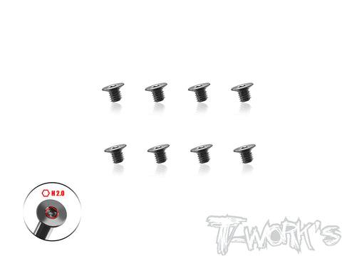TSS-12DC      3mm x 4/5/6/8/10/12/14/15mm   120 Degree Countersunk Screw 8pcs.