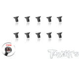 TSS-3-STC      3mm x 4/5/6/8/10/12/14/16mm  64 Titanium Super Thin Type Hex. Countersink Screw 10pcs.