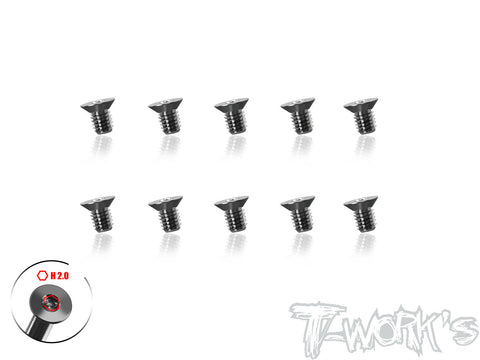 TSS-3-STC      3mm x 4/5/6/8/10/12/14/16mm  64 Titanium Super Thin Type Hex. Countersink Screw 10pcs.