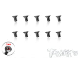 TSS-3-STC      3mm x 4/5/6/8/10/12/14/16mm  64 Titanium Super Thin Type Hex. Countersink Screw 10pcs.