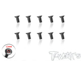 TSS-3-STC      3mm x 4/5/6/8/10/12/14/16mm  64 Titanium Super Thin Type Hex. Countersink Screw 10pcs.