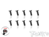 TSS-3-STC      3mm x 4/5/6/8/10/12/14/16mm  64 Titanium Super Thin Type Hex. Countersink Screw 10pcs.