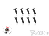 TSS-12DC      3mm x 4/5/6/8/10/12/14/15mm   120 Degree Countersunk Screw 8pcs.