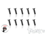 TSS-3-STC      3mm x 4/5/6/8/10/12/14/16mm  64 Titanium Super Thin Type Hex. Countersink Screw 10pcs.