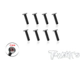 TSS-12DC      3mm x 4/5/6/8/10/12/14/15mm   120 Degree Countersunk Screw 8pcs.