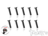 TSS-3-STC      3mm x 4/5/6/8/10/12/14/16mm  64 Titanium Super Thin Type Hex. Countersink Screw 10pcs.