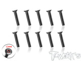 TSS-3-STC      3mm x 4/5/6/8/10/12/14/16mm  64 Titanium Super Thin Type Hex. Countersink Screw 10pcs.