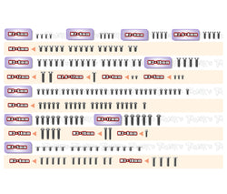 TSSU-Mi10 64 Titanium Screw set ( UFO Head ) 168pcs. ( ForSchumacher Mi10 )