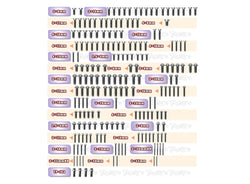 TSSU-N1	64 Titanium Screw set ( UFO Head ) 191pcs.( For Agama N1 )