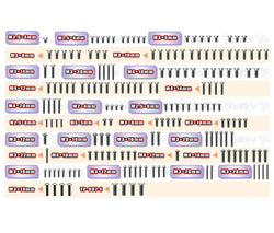 TSSU-RC8T4.2E   64 Titanium Screw set ( UFO Head ) 176pcs.   ( For Team Associated RC8 T4.2E )
