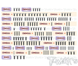 TSSU-SBX4	64 Titanium Screw set ( UFO Head ) 157pcs. ( For WIRC SBX4 )