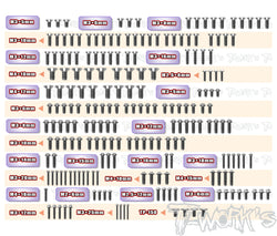 TSSU-X3GTS'26	64 Titanium Screw set ( UFO Head ) 204pcs.( For Hong Nor X3GTS'26 )