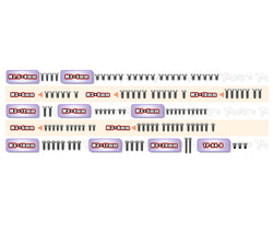 TSSU-X4F'27    64 Titanium Screw set ( UFO Head ) 134pcs.  ( For Xray X4F 2027 )