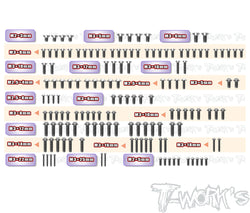 TSSU-XB2C'26	64 Titanium Screw set ( UFO Head ) 142pcs.( For Xray XB2C'26 )