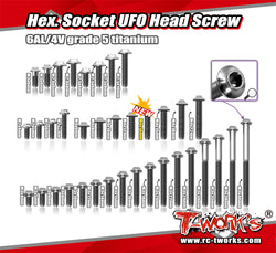 TSS-U M4 64 Titanium Hex. Socket UFO Head Screw