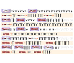 TSSU-GTXE'27	64 Titanium Screw set ( UFO Head ) 191pcs.  ( For Xray GTXE 2027 )