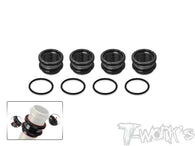 TO-356L   Alum. 1/8 Off Road 16mm Shock Spring Long Adjuster +11mm ( AE/Mugen/Kyosho/SWORKZ/Infinity/HN ) 4pcs.