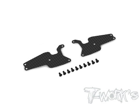 TO-246-T3.2-F1.5 Graphite Front A-arm Stiffeners 1.5mm ( For Team Associated RC8 T3.2 )