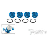 TO-356L   Alum. 1/8 Off Road 16mm Shock Spring Long Adjuster +11mm ( AE/Mugen/Kyosho/SWORKZ/Infinity/HN ) 4pcs.