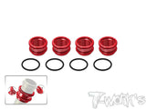 TO-356L   Alum. 1/8 Off Road 16mm Shock Spring Long Adjuster +11mm ( AE/Mugen/Kyosho/SWORKZ/Infinity/HN ) 4pcs.