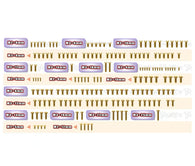 GSS-MO3.0    Gold Plated Steel Screw Set 172pcs.( For Yokomo MO3.0 )