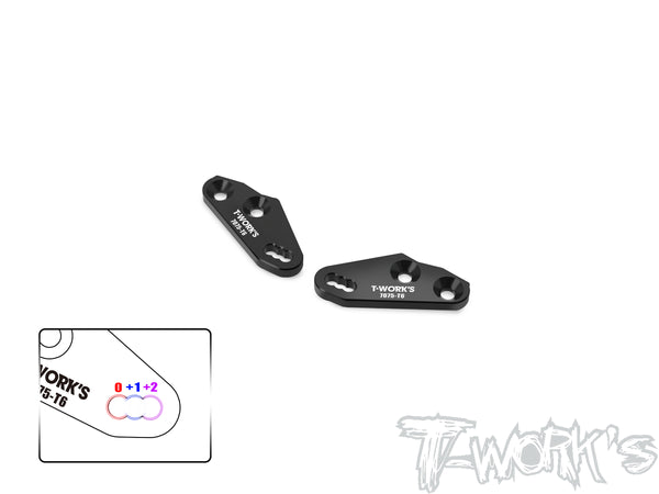 TO-314A-RC8   7075-T6 Alum. Multi-Ackerman Steering Block Plate ( For Team Associated RC8 B4.2/4.1/4/3.2/3.1/T3.2/3.1/4/4.2 & E  )