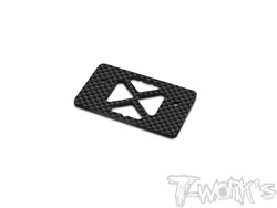 TO-353-D-2   One Piece Graphite Rear Wing Stay Reinforcement And Heightening Plate 2mm (  For Hong Nor X5B/IX5B )