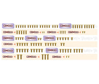 GSS-SD3.0   Gold Plated Steel Screw Set  96pcs. ( For Yokomo SD3.0 )