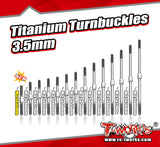 TBS-35    Titanium Turnbuckles 3.5mm (6AL/4V grade titanium)