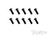 ASS-UBK 7075-T6 Hex. Socket UFO Head Screw(Black) 10pcs.