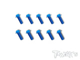 ASS-UB 7075-T6 Hex. Socket UFO Head Screw(Blue) 10pcs.