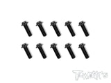 ASS-UBK 7075-T6 Hex. Socket UFO Head Screw(Black) 10pcs.