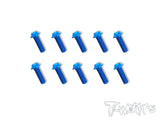 ASS-UB 7075-T6 Hex. Socket UFO Head Screw(Blue) 10pcs.