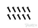 ASS-UBK 7075-T6 Hex. Socket UFO Head Screw(Black) 10pcs.