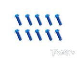 ASS-UB 7075-T6 Hex. Socket UFO Head Screw(Blue) 10pcs.