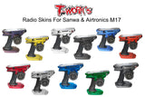 TS-045 Shiny Graphite Sticker (For Sanwa & Airtronics M17 )