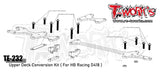 TE-232 Upper Deck Conversion Kit ( For HB Racing D418 )