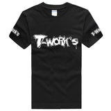 AP-001-BK Team T-Work's  T-Shirt Black Color ( White logo )