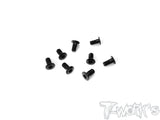 ASS-3LPBK 7075-T6 Hex. Socket Head Low Profile Half Thread Screws ( Black ) 8pcs.