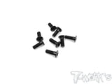 ASS-3LPBK 7075-T6 Hex. Socket Head Low Profile Half Thread Screws ( Black ) 8pcs.